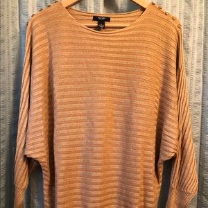 Alfani Petite Gold Metallic Sweater Petite Large PL